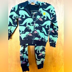 Rock Your Kid fire dinosaur sweatset